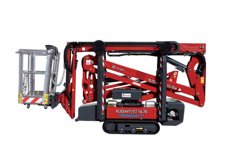 Hinowa 15.70 tracked spider lift hire from PG Platforms